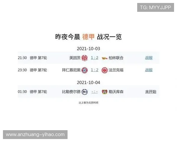 德甲最新战报：焦点比赛比分揭晓积分榜变化分析